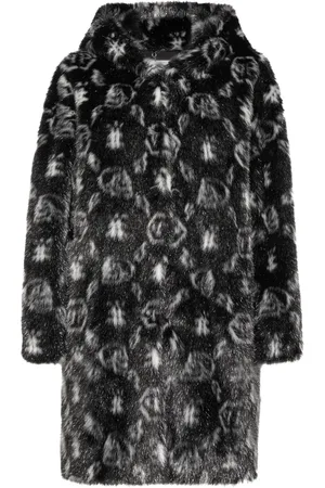 Philipp Plein Kapuzenmantel mit Monogramm-Print
