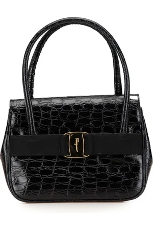 Salvatore Ferragamo 20th Century Vara Handtasche mit Kroko-Effekt