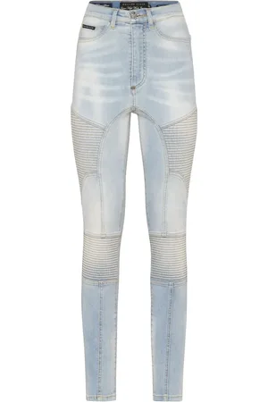 Philipp Plein Skinny-Jeans mit gerippten Details