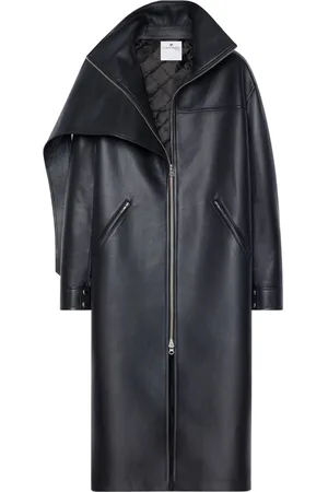 Courrèges Ledermantel im Oversized-Look