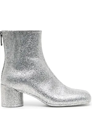 Maison Margiela Stiefeletten mit eckiger Kappe und Glitter