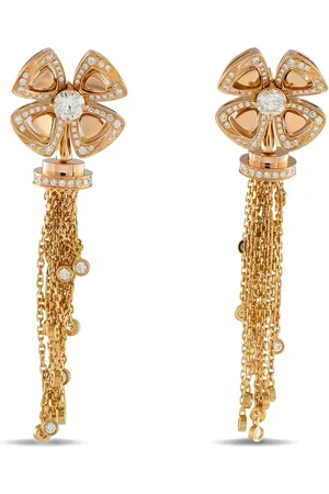 Bvlgari 18kt Forever Rotgoldohrringe mit Diamant