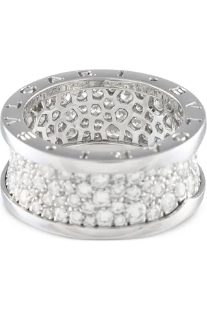 Bvlgari 18kt B.Zero1 Weißgoldring mit Diamant
