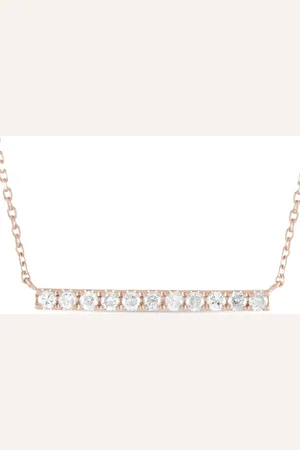 LB Exclusive 14 Rotgoldhalskette mit Diamanten