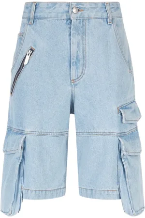GCDS Jeans-Shorts mit aufgesetzten Taschen