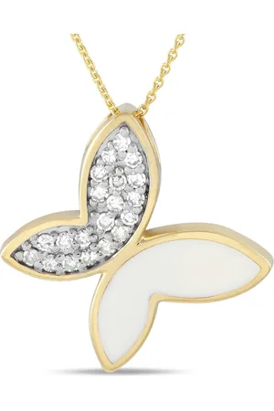 LB Exclusive 14kt Gelbgoldhalskette mit Anhänger