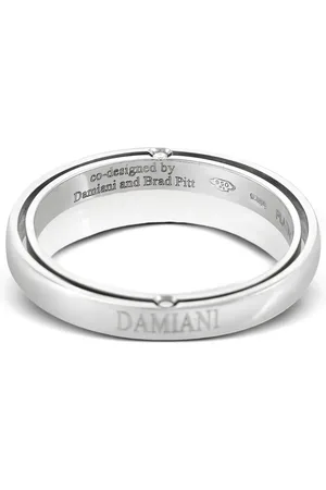 Damiani X Brad Pitt pre-owned 18kt D. Side Weißgold- und Platinring mit Diamant