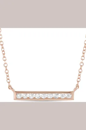 LB Exclusive 14kt Rotgoldhalskette mit Diamant