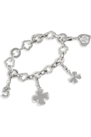 CHANEL 18kt Four Charm Weißgoldarmband