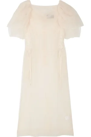 Simone Rocha Midikleid mit Tüll-Corsage