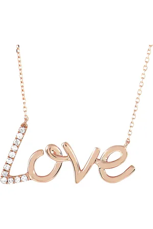 LB Exclusive 14kt Rotgoldhalskette mit Diamant