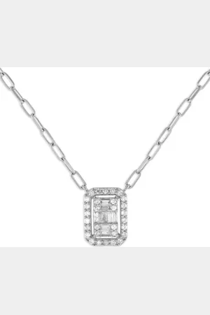 LB Exclusive 14kt Weißgoldhalskette mit Diamant