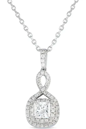 LB Exclusive 14kt Weißgoldhalskette mit Diamant