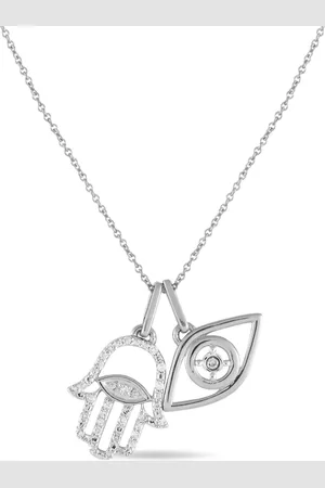 LB Exclusive 14kt Weißgoldhalskette mit Diamant
