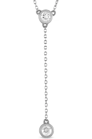 LB Exclusive 14kt Weißgoldhalskette mit Diamant