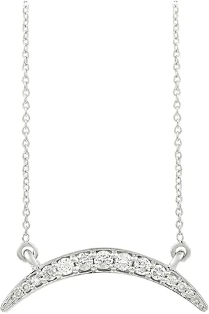 LB Exclusive Pre-owned 14kt Weißgoldhalskette mit Diamantanhänger