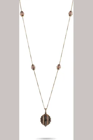 Cartier 18kt Collier Nouvelle Vague Rotgoldhalskette mit Schmuckstein