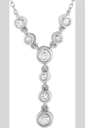 LB Exclusive 14kt Weißgoldhalskette mit Diamant