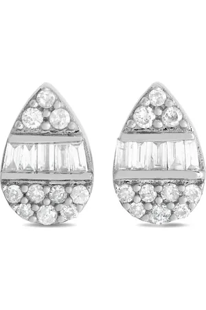 LB Exclusive 14kt Weißgoldohrstecker mit Diamant