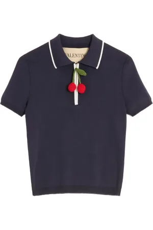 VALENTINO GARAVANI Poloshirt mit Kirschanhänger