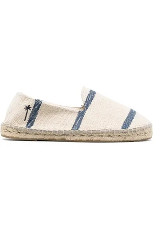 MANEBI Gestreifte Espadrilles aus Canvas