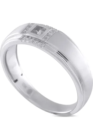 LB Exclusive Pre-owned 10kt Weißgoldring mit Diamant