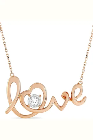 LB Exclusive 14kt Rotgoldhalskette mit Diamant