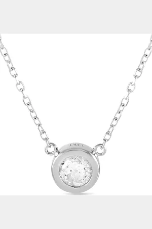 LB Exclusive 14kt Weißgoldhalskette mit Diamant