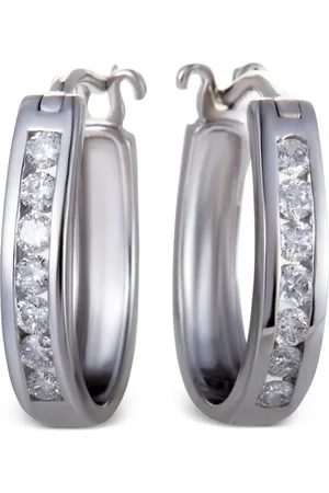 LB Exclusive 14kt Weißgoldohrringe mit Diamant