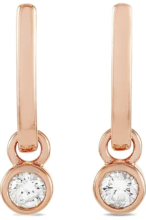 LB Exclusive 14kt Rotgoldohrringe mit Diamant