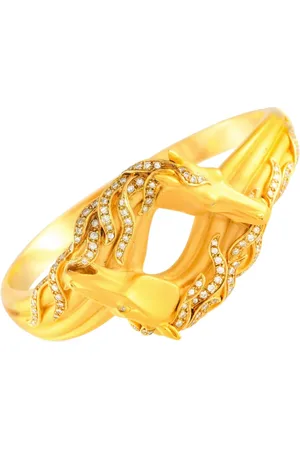 Carrera 18kt Horse Head Gelbgoldarmreif mit Diamanten