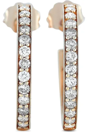LB Exclusive 14kt Rotgoldohrringe mit Diamant
