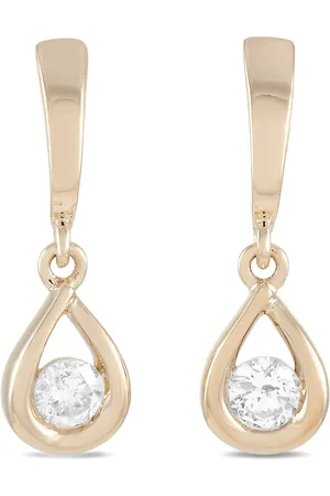 LB Exclusive 14kt Gelbgoldohrringe mit Diamanten