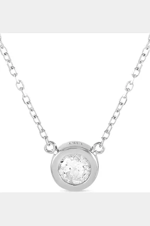 LB Exclusive 14kt Weißgoldhalskette mit Diamant