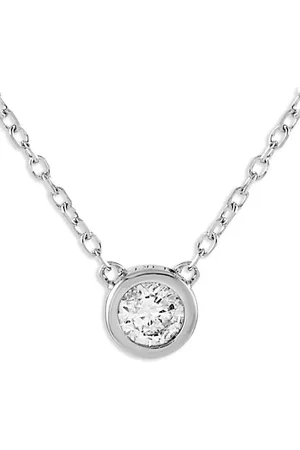 LB Exclusive 14kt Weißgoldhalskette mit Diamant