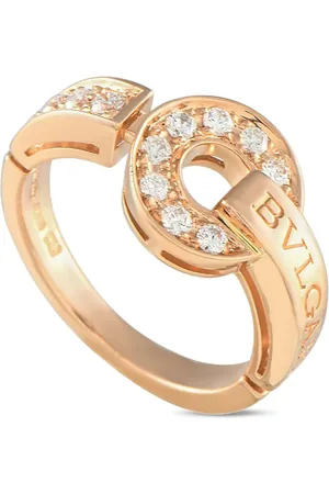 Bvlgari 2010s 18kt Bvlgari Bvlgari Rotgoldring mit Diamant