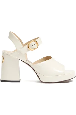 VALENTINO GARAVANI FAWCETTE PLATFORM SANDAL IN POLISHED CALFSKIN 100MM