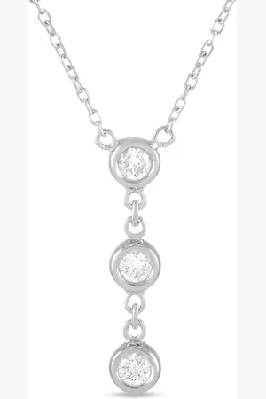 LB Exclusive 14kt Weißgoldhalskette mit Diamant
