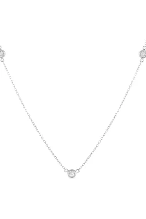 LB Exclusive 14kt Weißgoldhalskette mit Diamant