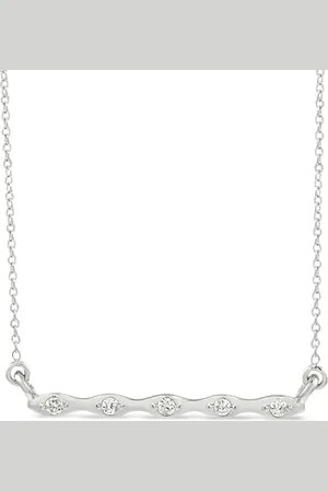 LB Exclusive 14kt Weißgoldhalskette mit Diamant