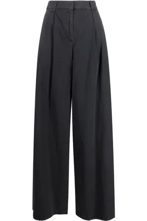 NILI LOTAN High-Waist-Hose mit weitem Bein
