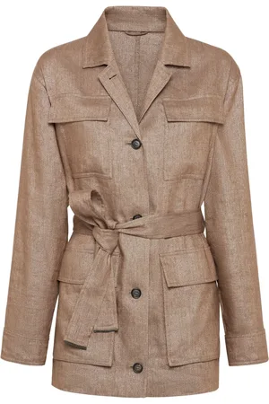 Brunello Cucinelli Jacke mit Gürtel