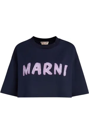Marni Cropped-T-Shirt mit Logo