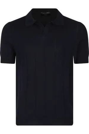 Gran Sasso Geripptes Poloshirt