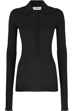 The Attico Grob geripptes Poloshirt