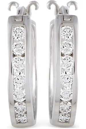 LB Exclusive 14kt Weißgoldohrringe mit Diamant