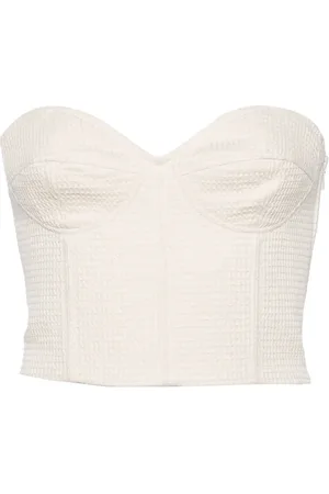 FORTE FORTE Cropped-Top mit Herzausschnitt