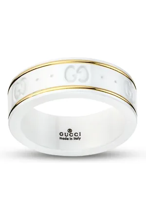 Gucci 18kt Icon Blossom Gelbgoldring mit Zirkonia