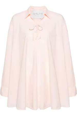 FORTE FORTE Hemdkleid mit Schnürung