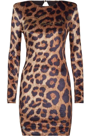 Philipp Plein Minikleid mit Leoparden-Print
